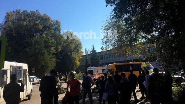 Керченский политехнический колледж, в котором произошел взрыв. 17 октября 2018
