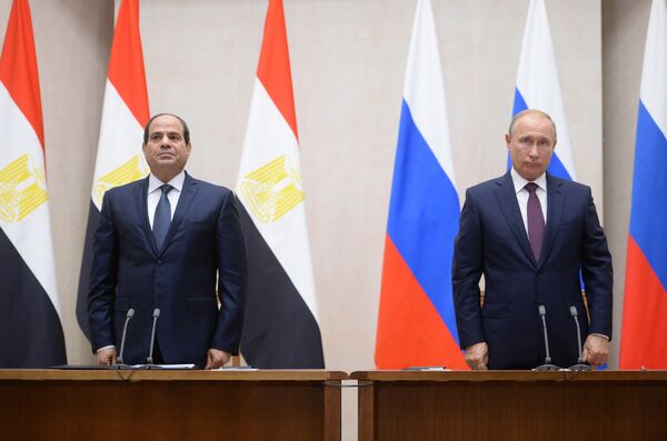 Встреча президентов России и Египта