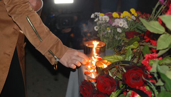 Траурные мероприятия в Симферополе в связи с трагедией в Керченском политехническом колледже. 17 октября 2018