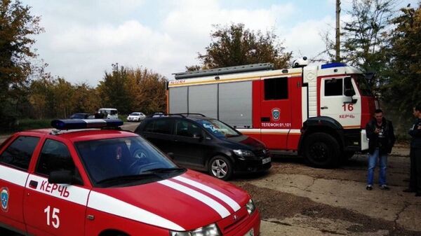 На месте взрыва газовоздушной смеси в Керчи. 22 октября 2018 На месте взрыва газовоздушной смеси в Керчи. 22 октября 2018