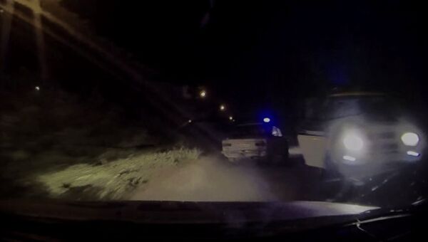 Полиция Крыма с оружием останавливала беглеца: оперативное видео погони