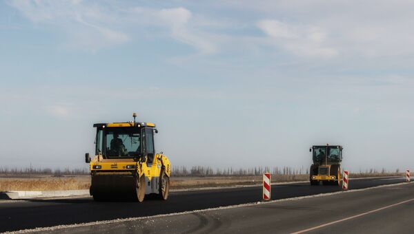Строительство трассы Таврида в Крыму