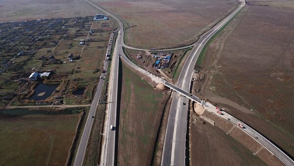 Строительство трассы Таврида в Крыму