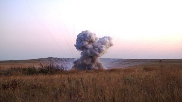 Обезвреживание авиационной бомбы на востоке Крыма