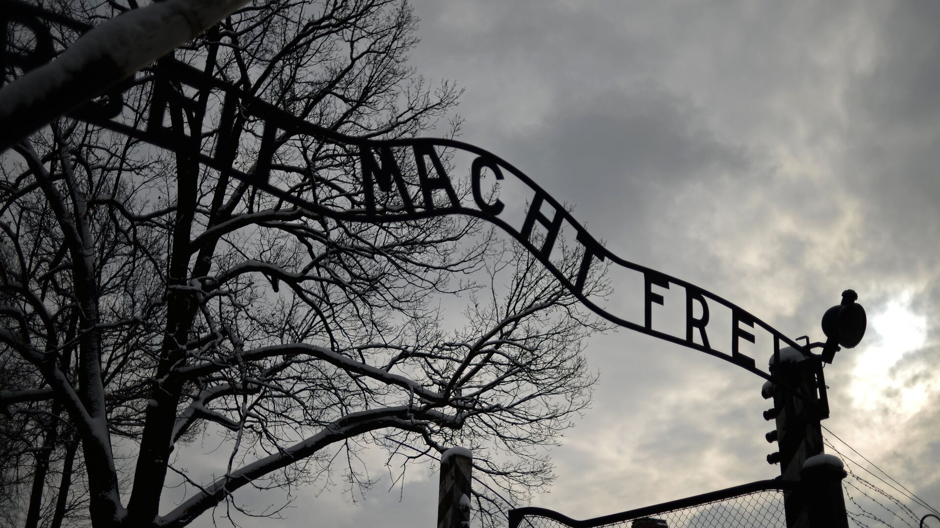 Центральные ворота бывшего концентрационного лагеря Аушвиц-Биркенау в Освенциме - РИА Новости, 1920, 06.11.2018