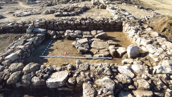 Помещения античного поселения Манитра, обнаруженного на востоке Крыма