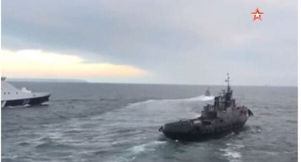 ФСБ опубликовала видео сближения кораблей России и Украины