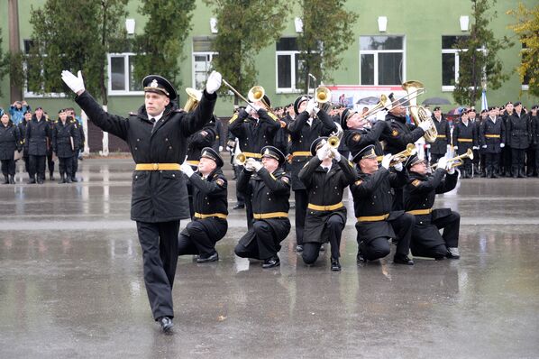 Празднование в Севастополе 313-й годовщины со дня основания морской пехоты
