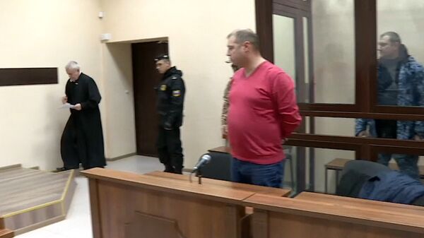 Оглашение приговора украинским морякам. Кадры из зала суда Оглашение приговора украинским морякам. Кадры из зала суда