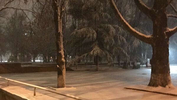 Снег в Симферополе. 11 декабря 2018