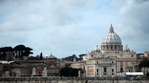 Вид на собор Святого Петра в Ватикане