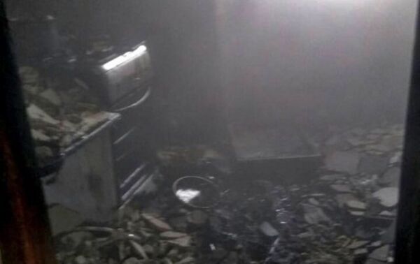 Последствия пожара в строении в пгт Гвардейское Симферопольского района Последствия пожара в строении в пгт Гвардейское Симферопольского района