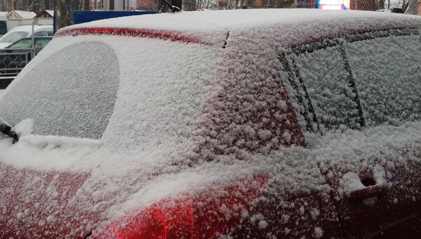 Снег в Симферополе. 4 января 2019