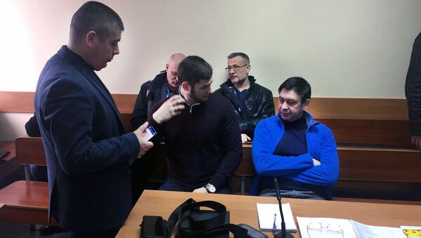 Руководитель портала РИА Новости Украина Кирилл Вышинский в Херсонском городском суде. 1 февраля 2019
