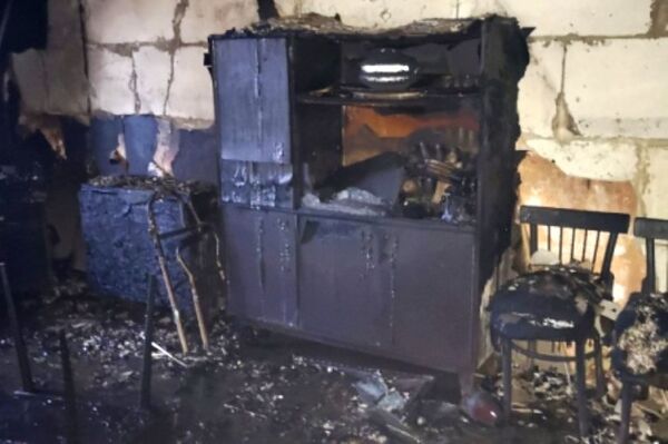 Последствия пожара в многоэтажке в Евпатории Последствия пожара в многоэтажке в Евпатории