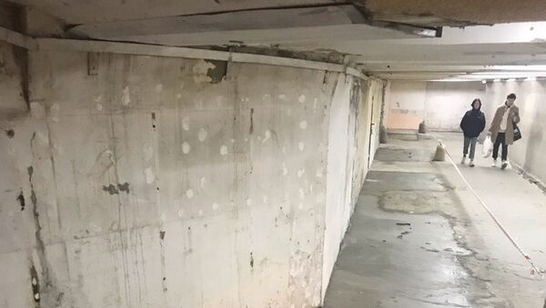 Капитальный ремонт в подземном пешеходном переходе на улице Куйбышева в Симферополе