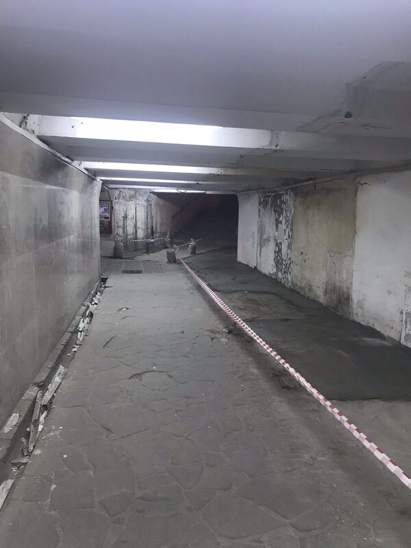 Капитальный ремонт в подземном пешеходном переходе на улице Куйбышева в Симферополе Капитальный ремонт в подземном пешеходном переходе на улице Куйбышева в Симферополе