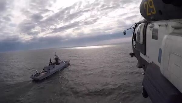 Кадры учений морской авиации Балтийского флота Министерство обороны РФ