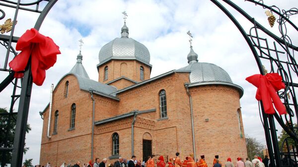 Свято-Георгиевский храм канонической Украинской православной церкви в селе Кульчин Волынской области