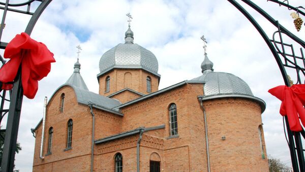 Свято-Георгиевский храм канонической Украинской православной церкви в селе Кульчин Волынской области