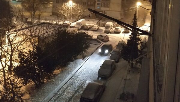 Снег в Севастополе. 23 февраля 2019