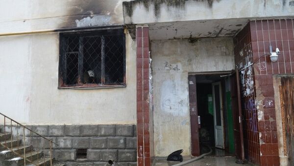На месте пожара в доме на ул. Терлецкого в Севастополе