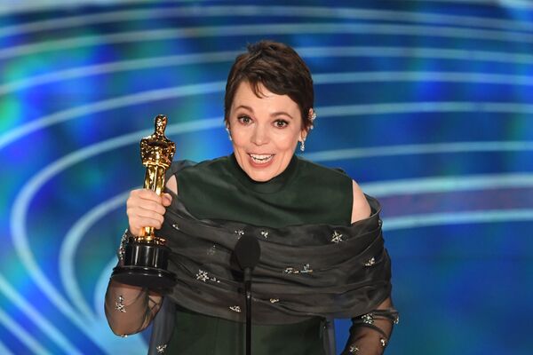 Актриса Оливия Колман на церемонии награждения премии Оскар