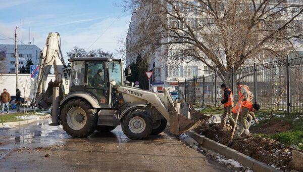 Ремонт улицы в Севастополе