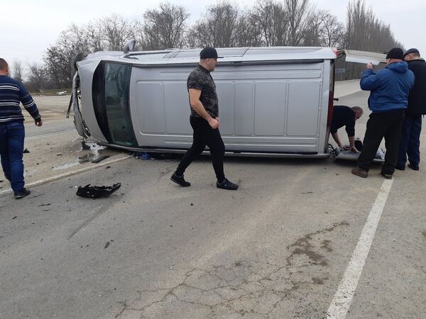 Авария с участием двух микроавтобусов в Кировском районе Крыма Авария с участием двух микроавтобусов в Кировском районе Крыма