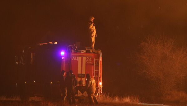 Пожар около поселка Ивановка Сакского района, 03.03.2019 г.