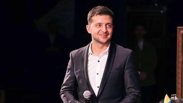 Кандидат в президенты Украины, шоумен Владимир Зеленский