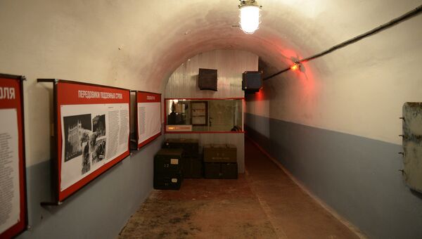 Один из коридоров подземного Спецобъекта №2 в Севастополе