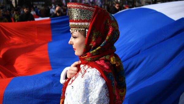 Празднование 5-й годовщины присоединения Крыма к России в Симферополе