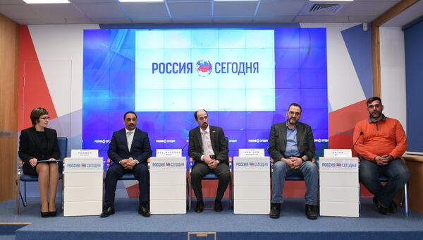 Пресс-конференция, посвященная визиту делегации иностранных журналистов в Республику Крым
