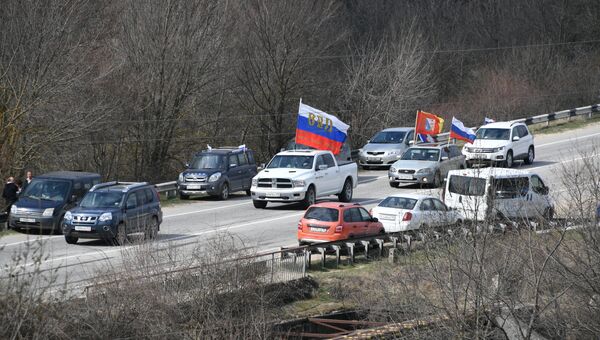 Автомотопробег в честь пятой годовщины Крымской весны. 16 марта 2019