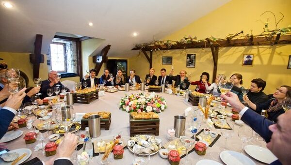 Члены делегации французских политиков посетили винзавод Массандра