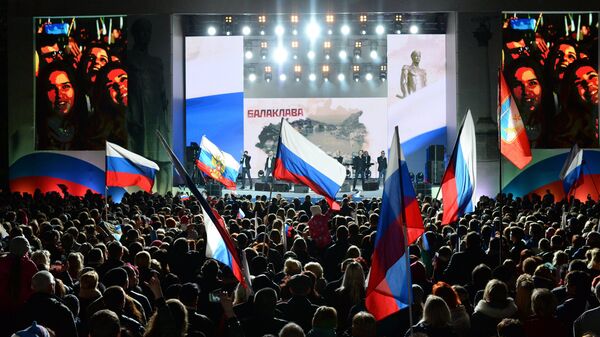 Концерт в Севастополе в честь годовщины воссоединения Крыма с Россией