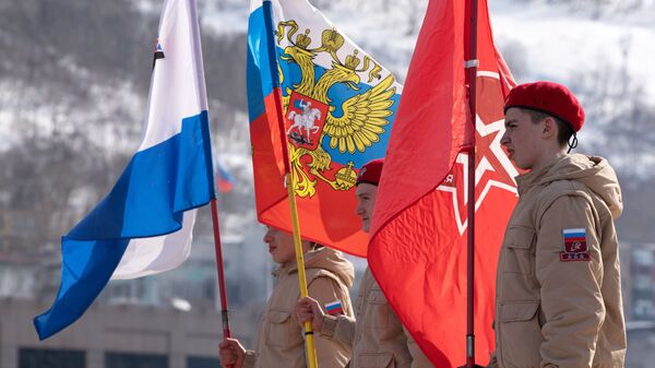 Участники военно-патриотического движения Юнармия. Архивное фото