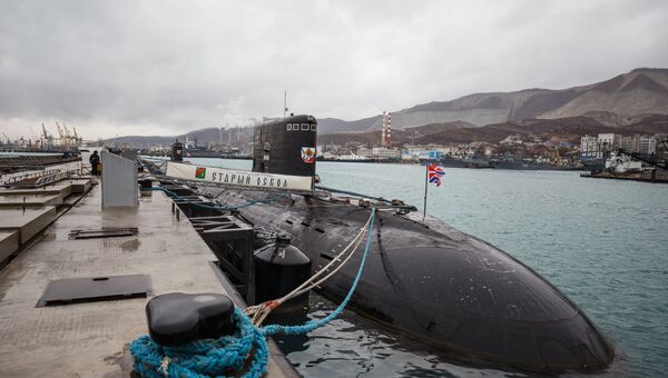 Подводная лодка Старый Оскол на военно-морской базе в Новороссийске. Архивное фото