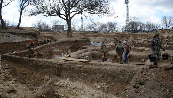 Блиндажи, склады и орудийные дворики, обнаруженные во время раскопок четвертого бастиона в Севастополе