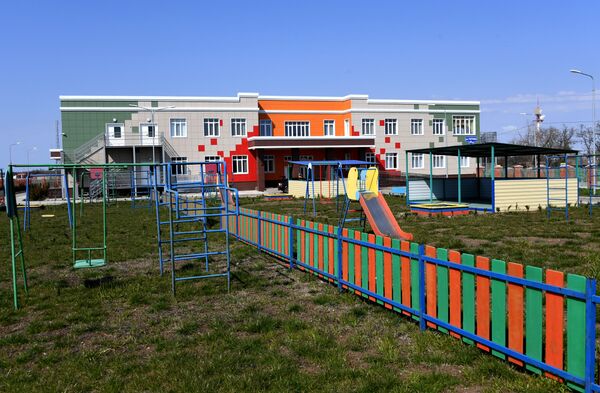 Детский сад в Джанкое, построенный по федеральной целевой программе развития Крыма до 2020 года Детский сад в Джанкое, построенный по федеральной целевой программе развития Крыма до 2020 года
