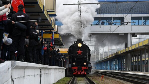 В Симферополь прибыл Поезд Победы