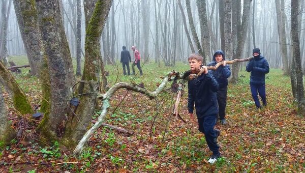 В крымском лесу воссоздали штаб 18-го партизанского отряда