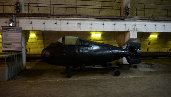 Сверхмалая подводная лодка Тритон – 1М в подземного комплекса в Балаклаве