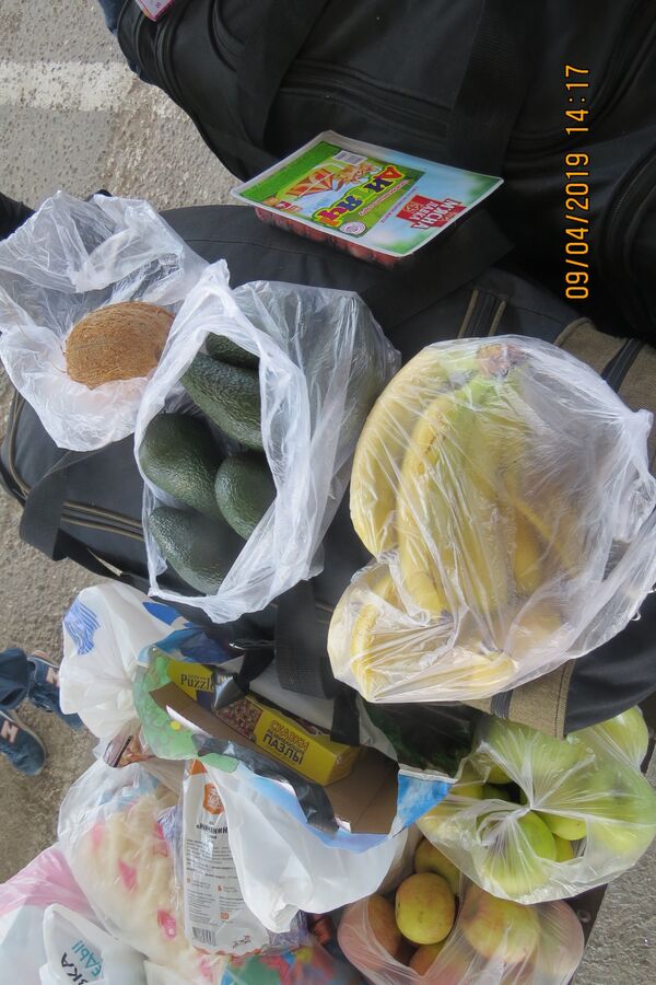 Продукты, которые пытались провезти из Украины в Крым Продукты, которые пытались провезти из Украины в Крым
