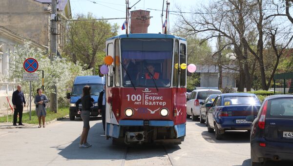 Балтеровский трамвай на улицах Евпатории