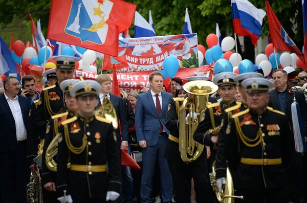 Первомайская демонстрация в Севастополе. 1 мая 2019 Первомайская демонстрация в Севастополе. 1 мая 2019