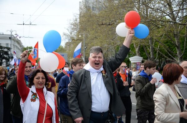 Первомайская демонстрация в Севастополе. 1 мая 2019 Первомайская демонстрация в Севастополе. 1 мая 2019
