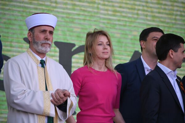 Наталья Поклонская на праздновании Хыдырлеза в Бахчисарае. 4 мая 2019 г.