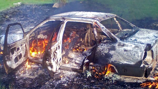 Возгорание автомобиля в селе Мраморное Симферопольского района